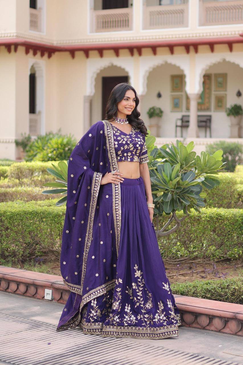 LW 7156 Vichitra Blue Lehenga choli wholesale price in Pune